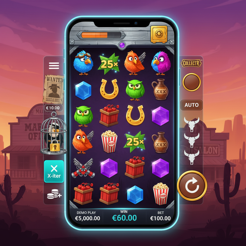 Pirots 3 - huvudspelskärm på smartphone