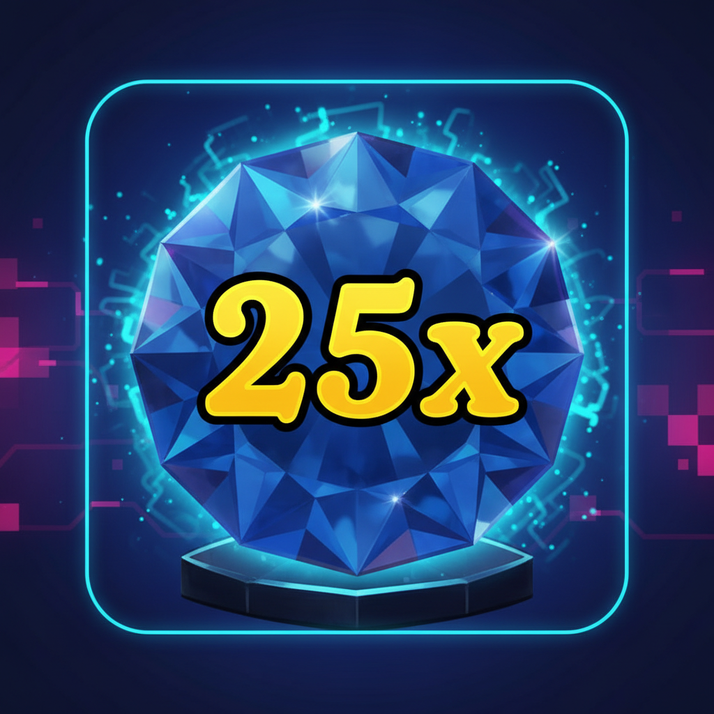 Blå safir i Pirots 3 - betalar 25x på max nivå